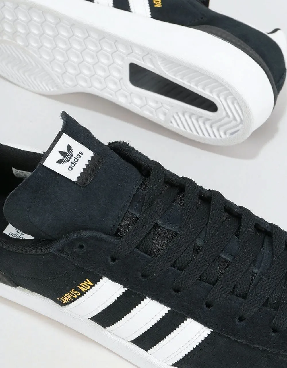 adidas Campus ADV Skate Shoes - Core Black/White/White