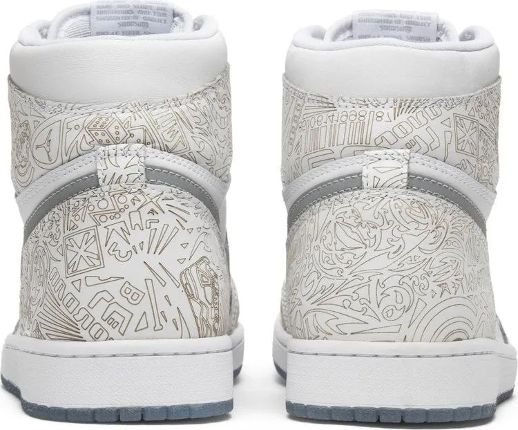 Air Jordan 1 Retro High OG Laser Sneakers, White