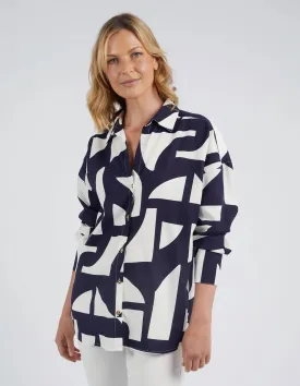 Dali Abstract Shirt - Midnight Abstract