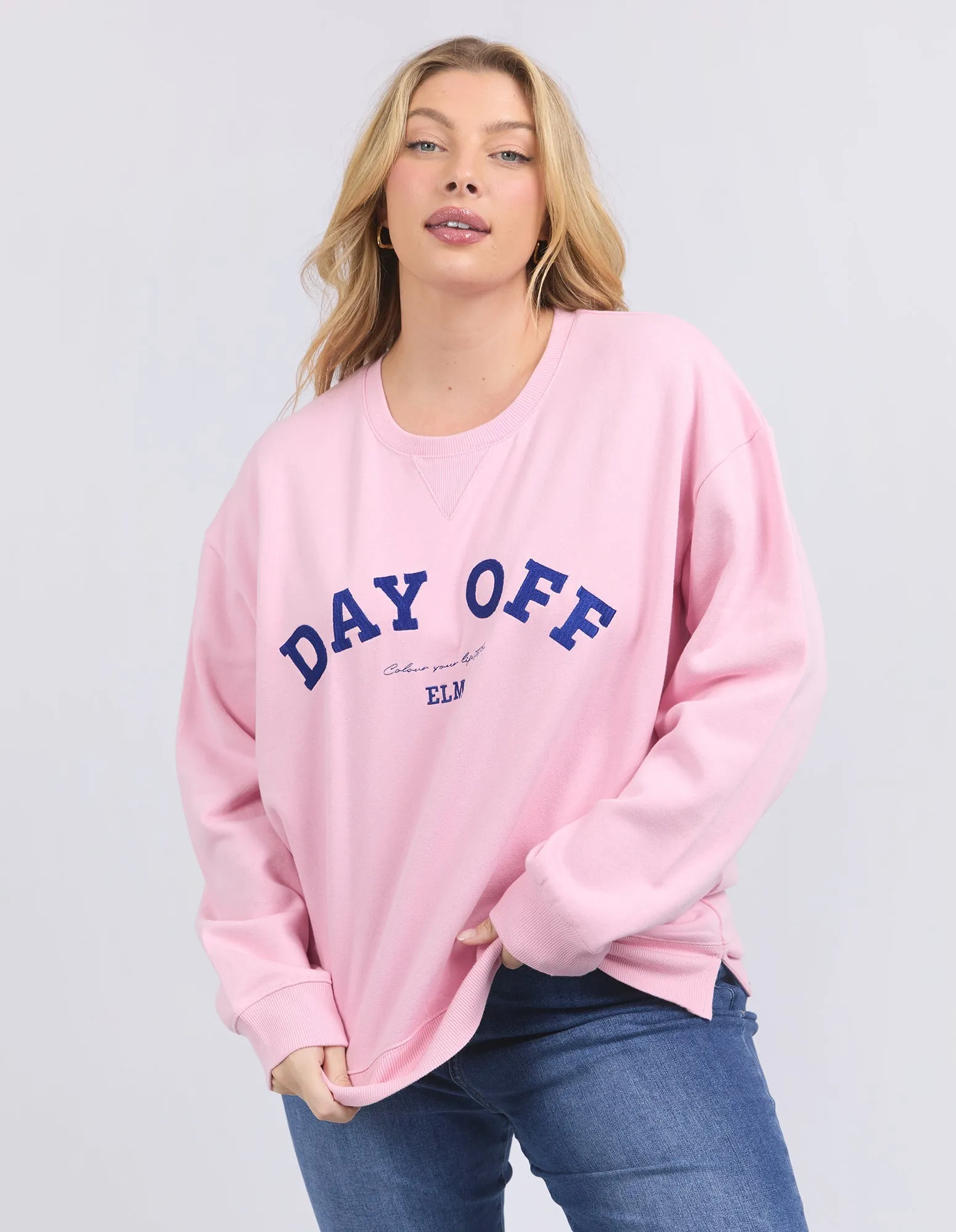 Day Off Crew - Soft Pink
