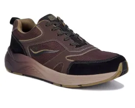 Drew Marvel Men's Athletic Shoe In Brown Mesh Combo