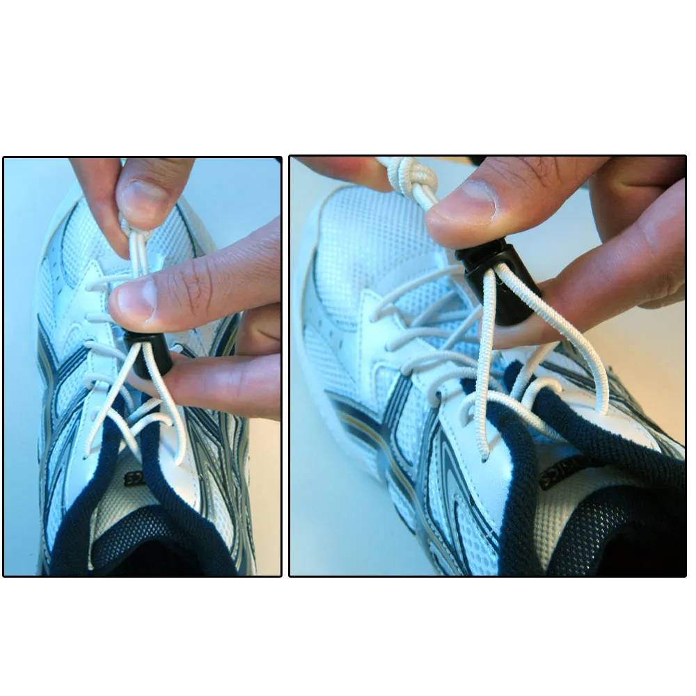 Green Elastic Shoe Laces Tie Fast Triathlon Marathon Running Run Shoelaces Fast