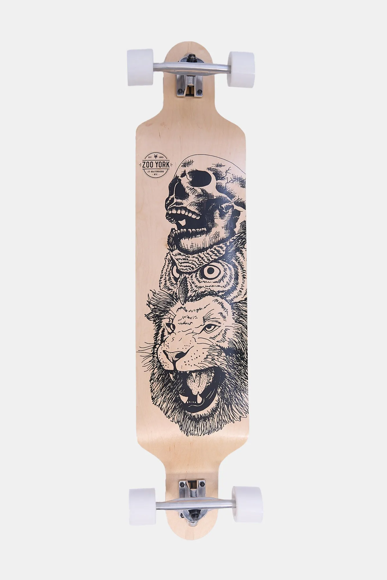 Longboard imprimé tête de lion Zoo York 42"
