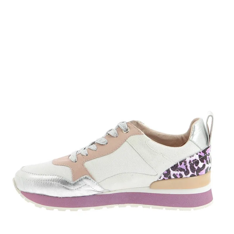 Mollini Tazen White/Pink Leopard Sneaker