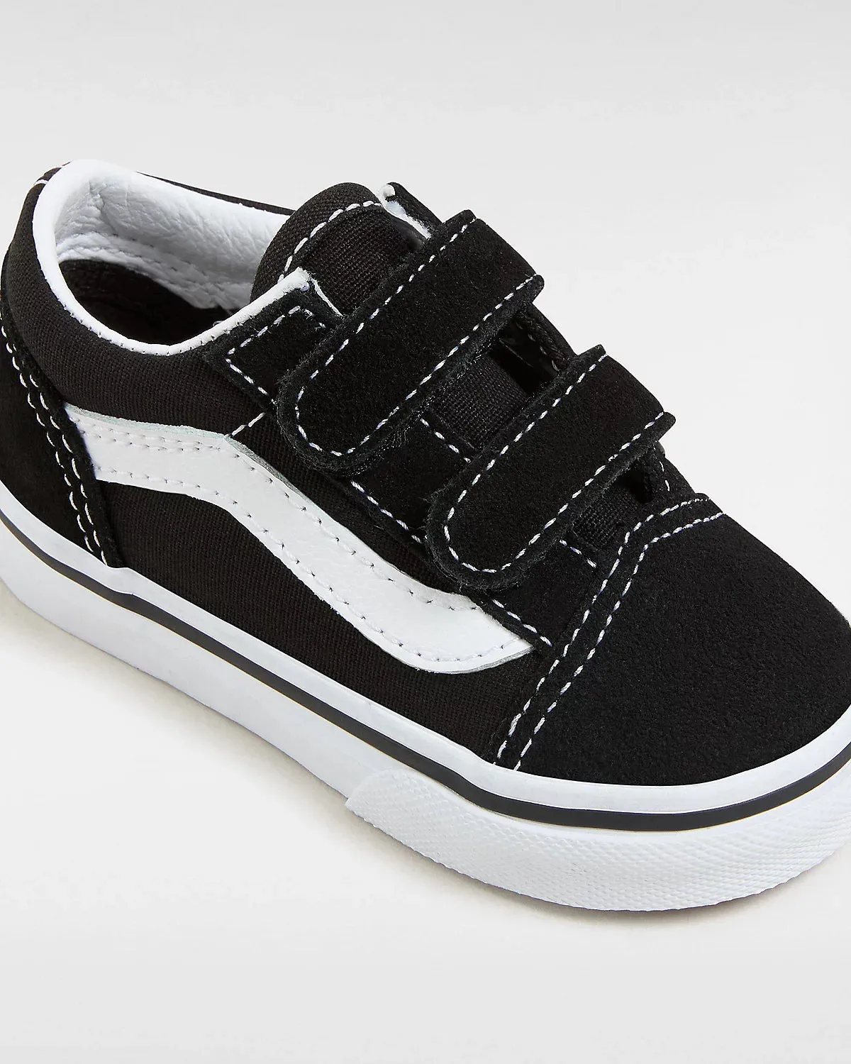 Vans Toddler's Old Skool Hook And Loop Shoes (1-4 years) Black VN000D3YBLK