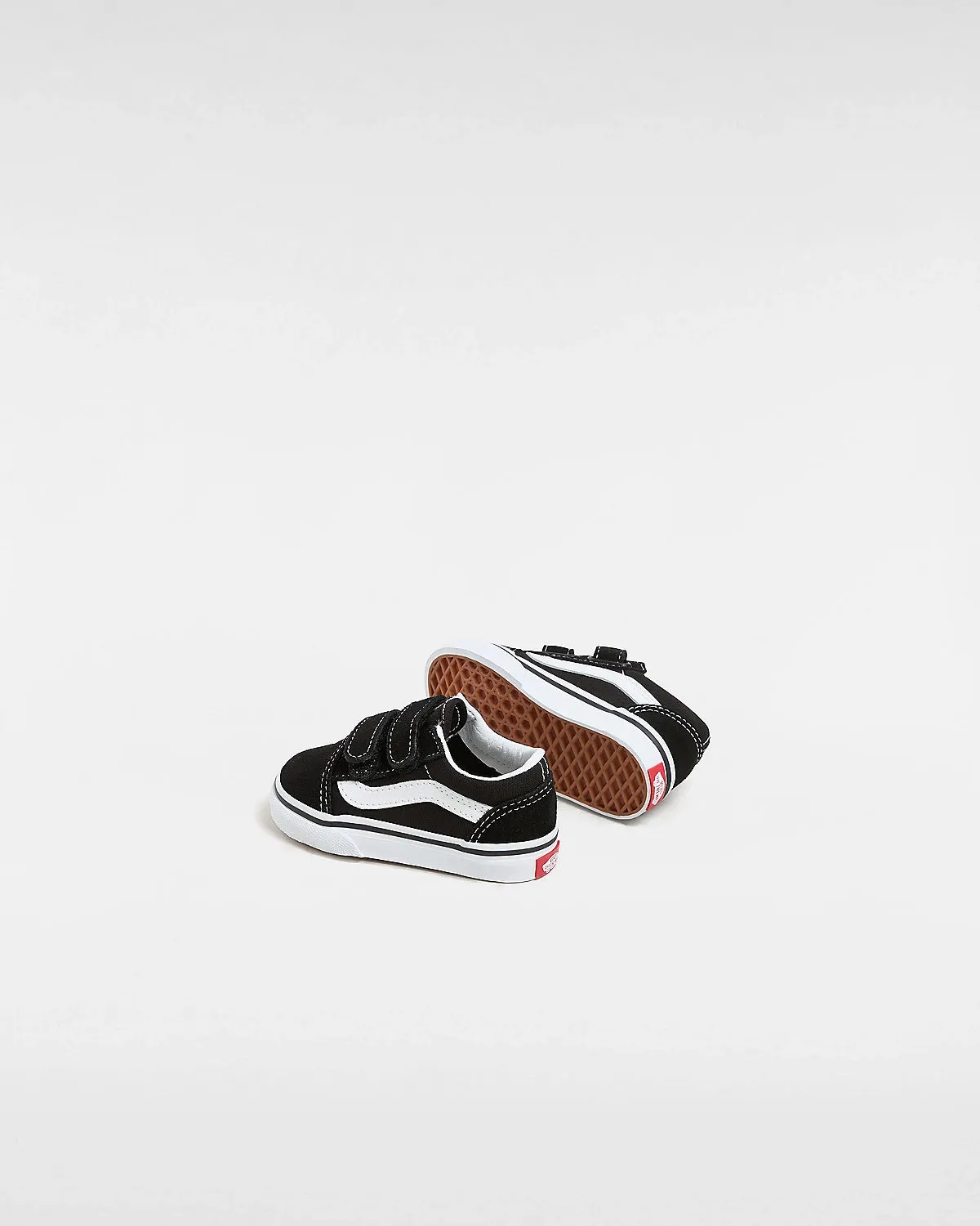 Vans Toddler's Old Skool Hook And Loop Shoes (1-4 years) Black VN000D3YBLK