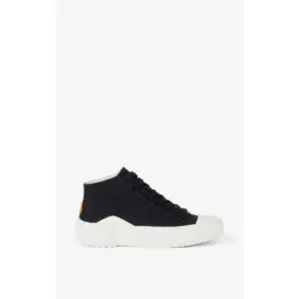Women Tiger Crest High Top Sneakers - Black